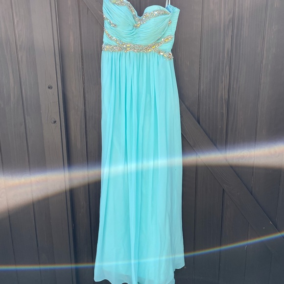 Ice Blue Prom Dress - Picture 1 of 3